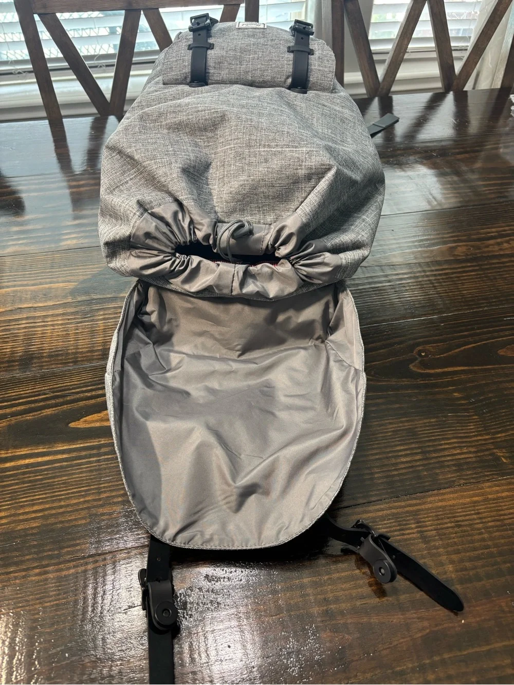 Herschel Supply Company Little America Grey Backpack with Black Straps EUC